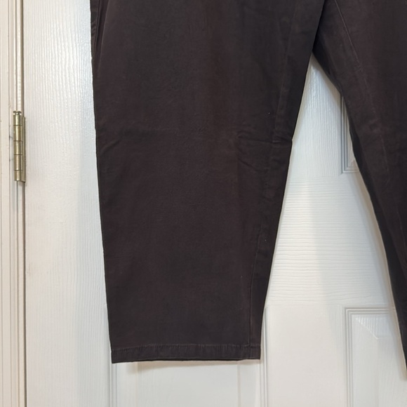 NWT Eileen Fisher Black High Waisted Cotton Hemp Tapered Ankle Pant Size 22 - Picture 7 of 11